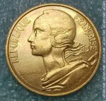 10 сентим 1997 г. Франция(24)-  39539 - аверс