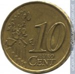 10 центов 1999 г. Франция(24)-  39539 - аверс