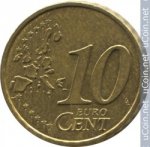 10 центов 2001 г. Франция(24)-  39539 - реверс