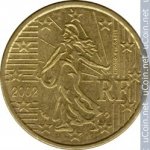 10 центов 2002 г. Франция(24)-  39539 - реверс