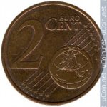 2 цента 2000 г. Франция(24)-  39539 - аверс