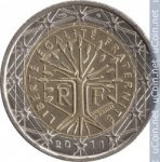 2 евро 2001 г. Франция(24)-  39539 - реверс