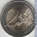 2 евро 2016 г. Франция(24)-  39539 - реверс