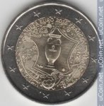 2 евро 2016 г. Франция(24)-  39539 - аверс