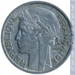 2 франка 1947 г. Франция(24)-  39539 - реверс