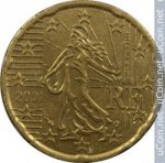 20 центов 2001 г. Франция(24)-  39539 - реверс