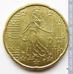 20 центов 2007 г. Франция(24)-  39539 - реверс