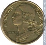 5 сентим 1966 г. Франция(24)-  39539 - реверс