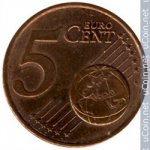5 центов 2001 г. Франция(24)-  39539 - аверс