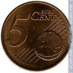 5 центов 2008 г. Франция(24)-  39539 - аверс