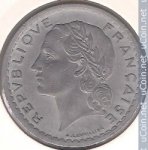 5 франков 1947 г. Франция(24)-  39539 - реверс