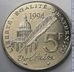 5 франков 1994 г. Франция(24)-  39539 - реверс