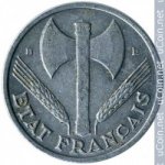 50 сантимов 1944 г. Франция(24)-  39539 - реверс