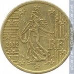 50 центов 2002 г. Франция(24)-  39539 - аверс