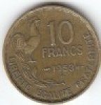 10 франков 1953 г. Франция(24)-  39539 - аверс