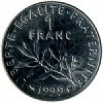1 франк 1999 г. Франция(24)-  39539 - аверс