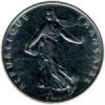 1 франк 1999 г. Франция(24)-  39539 - реверс