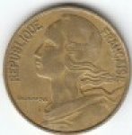 20 сентим 1964 г. Франция(24)-  39539 - реверс
