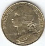 20 сентим 1988 г. Франция(24)-  39539 - реверс