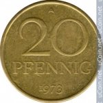 20 пфеннигов 1973 г. Германия(6) - 21339 - аверс