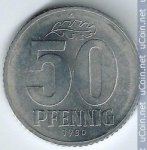 50 пфеннигов 1980 г. Германия(6) - 21339 - аверс