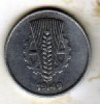10 пфеннигов 1949 г. Германия(6) - 21339 - реверс