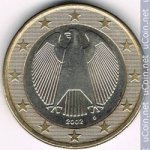 1 евро 2004 г. Германия(6) - 21339 - реверс