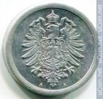 1 пфенниг 1917 г. Германия(6) - 21339 - реверс