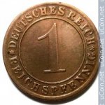 1 пфенниг 1934 г. Германия(6) - 21339 - аверс