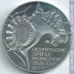 10 марок 1972 г. Германия(6) - 21339 - реверс