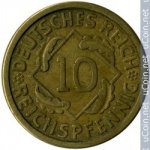 10 пфеннигов 1924 г. Германия(6) - 21339 - аверс