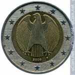 2 евро 2008 г. Германия(6) - 21339 - аверс