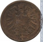 2 пфеннига 1876 г. Германия(6) - 21339 - реверс