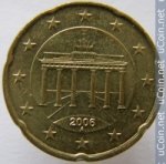 20 центов 2006 г. Германия(6) - 21339 - реверс