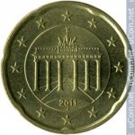 20 центов 2011 г. Германия(6) - 21339 - реверс