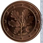 5 центов 2002 г. Германия(6) - 21339 - реверс