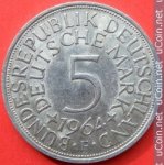 5 марок 1964 г. Германия(6) - 21339 - аверс