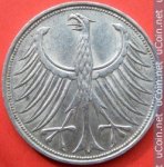 5 марок 1964 г. Германия(6) - 21339 - реверс