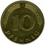 10 пфеннигов 1996 г. Германия(6) - 21339 - аверс