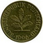 10 пфеннигов 1996 г. Германия(6) - 21339 - реверс