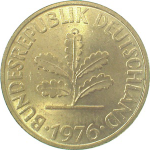 10 пфеннигов 1976 г. Германия(6) - 21339 - реверс