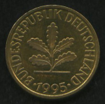 10 пфеннигов 1995 г. Германия(6) - 21339 - реверс