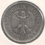 1 марка 1977 г. Германия(6) - 21339 - реверс