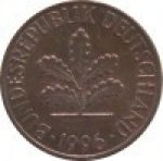 2 пфеннига 1996 г. Германия(6) - 21339 - реверс
