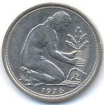 50 пфеннигов 1976 г. Германия(6) - 21339 - реверс
