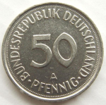 50 пфеннигов 1990 г. Германия(6) - 21339 - аверс