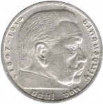5 марок 1936 г. Германия(6) - 21339 - реверс