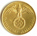 5 пфеннигов 1938 г. Германия(6) - 21339 - реверс