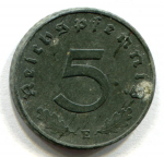 5 пфеннигов 1944 г. Германия(6) - 21339 - аверс