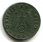 5 пфеннигов 1944 г. Германия(6) - 21339 - реверс